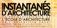 Les instantanés d’architecture, conférences ouvertes au public